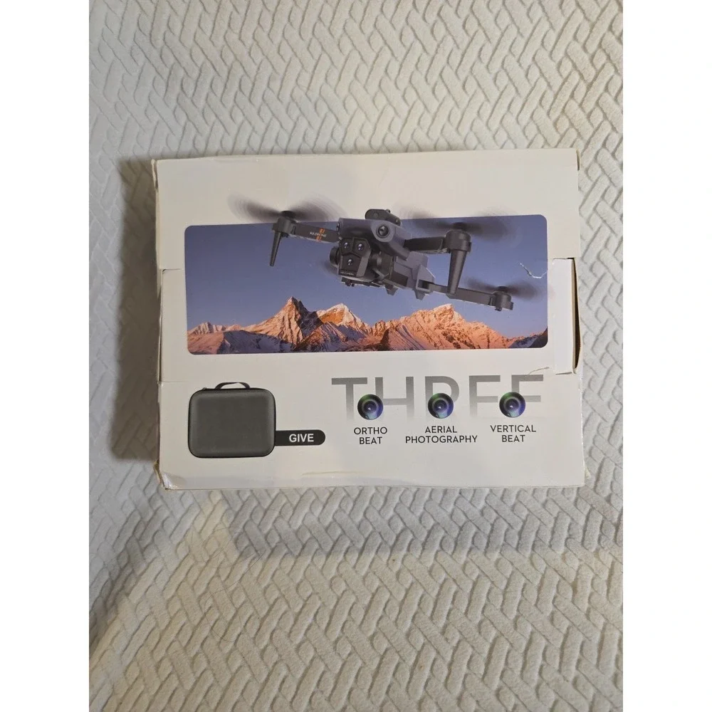 Three 4K Dual HD Camera Two‎ RC Way Foldable Black Drone NO. K6 Max